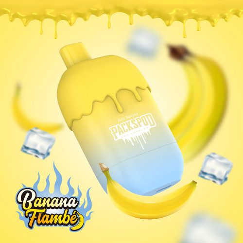 PACKSPOD BANANA FLAMBE 5000 DISCOUNT SMOKE STORES PACKSPOD BANANA FLAMBE 5000 DISCOUNT SMOKE STORES