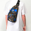 Cookies Traveler Smell Proof Blue Camo Shoulder Bag