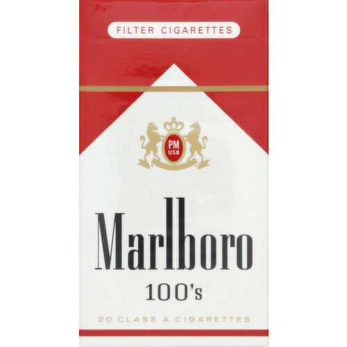 Marlboro Red 100’s Flip-Top Box