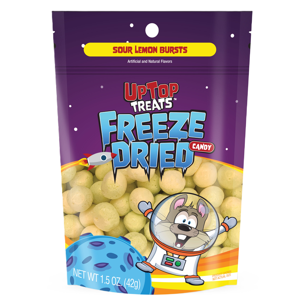 UpTop Treats Freeze Dried Sour Lemon Bursts, 1.5oz