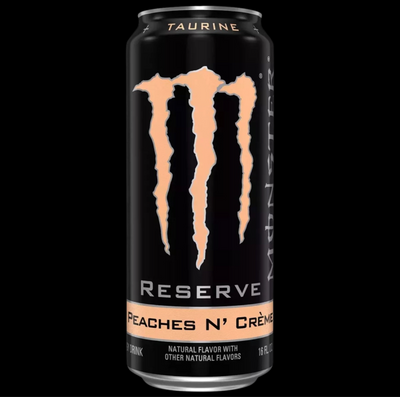 Monster Energy Reserve Peaches N Creme, Energy Drink, 16 oz.